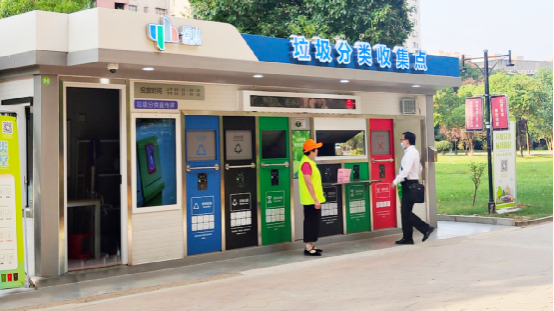 華展貓先生，垃圾分類運(yùn)營，社區(qū)垃圾分類房