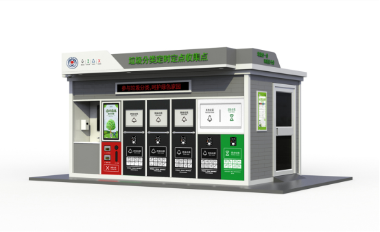 垃圾房效果圖，智能垃圾房，垃圾分類收集點(diǎn)，回收站生產(chǎn)廠家，垃圾分類定時(shí)定點(diǎn)收集點(diǎn)